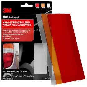 03345 3m 3-1/2 Inch X 7-3/4 Assorted High-strength Lens Repair Film