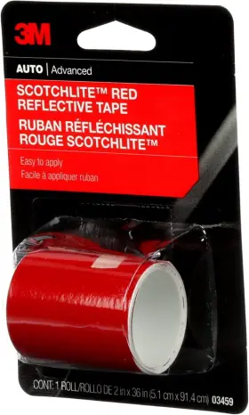 03459 3m Scotchlite Red Reflective Tape 2 Inch X 36