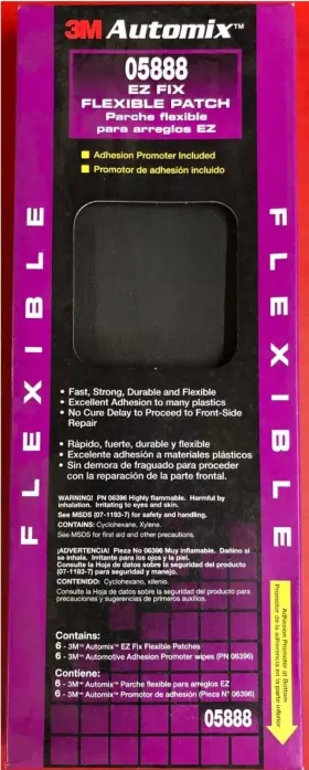 05888 3m 5888 Ez Fix Flexible Bumper Patch Kit Includes Adhesion Promoter Fast Strong