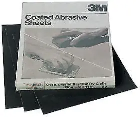02431 3m Company 2431 Emery Cloth Sheet 9in X 11in Fine 50 Sheets/sleeve