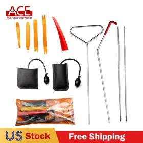 Ksj-0002 Ace Autoparts 11pcs Emergency Car Door Unlocking Repair Kit Air Wedge Pump With Carry Bag #2