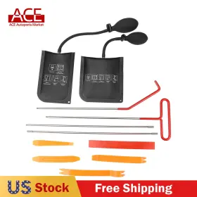 Ksj-0002 Ace Autoparts 11pcs Emergency Car Door Unlocking Repair Kit Air Wedge Pump With Carry Bag