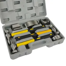 Saakdsa104 Aekeatda 7-piece Auto Body Repair Kit - Hammer And Dolly Set For Dent