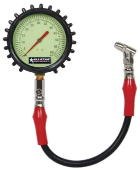 All44048 Allstar Performance Dnlf Tire Pressure Gauge 0-60 Psi 4in Glow #2