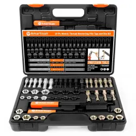 Am9870 Amartisan 49-piece Thread Chaser Set Metric Sae Unf Unc &