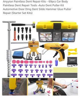Anyyion 197988048114 69 Pc Car Body Paintless Dent Repair Tools Auto Puller Slide Hammer