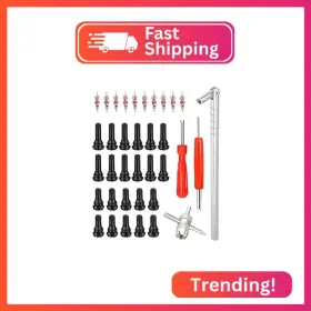 Aociska 114ltqmggj001 Tire Valve Stem Puller Tools Set Includes Cores 4 Way C