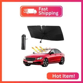 Aolopw-zys001 Aolopw Car Windshield Sunshade Umbrella 55 Inch X31.5 Foldable Sunshades For