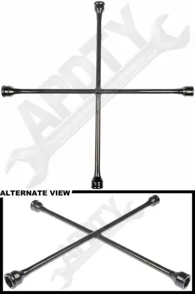 02779 Apdty Automotive 4-way Four Way Wheel Tire Lug Nut Wrench For Car Or Truck