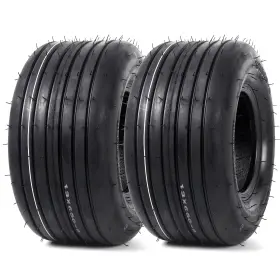 2tire-13x6.50-6tubeless-rib Ar-pro 2-pack 13x6.50-6 Tubeless Straight Rib Black Ribbed Tread