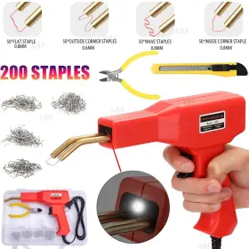 4ths66p0pm9g Ark Auto Parts Hot Stapler Car Bumper Fender Welder Plastic Welding Repair Kit 200 Staples