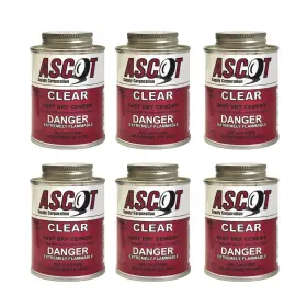 501-900-p Ascot 6-pack Blue Vulcanizing Cement 8 Oz Tire Repair Glue Strong Bond