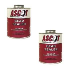 504-90032 Ascot 2-pack Black Bead Sealer Quart Strong Tire Leak Repair Sealant