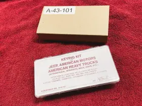 A-43-101 Asp American Motors/jeep Wafer Keying Kit Locksmith Rekeying - New Old Stock