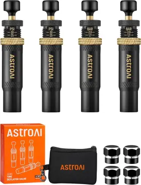 Actd1hj-us-1 Astroai Tire Deflator Kit 4 Pack Adjustable 10-30 Psi Air Down Tool