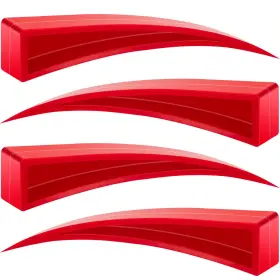 Autodeco 715748220152 4 Pieces Car Window Curved Dent Repair Kit Guard And Wedge