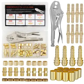 Autofly 766045366364 49pcs Welding Hose Repair Kit Torch For 3/16 9/16 Inch Yellow