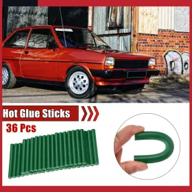 Automall Tech 636939355876 Universal 11x100mm Eva Paintless Dent Repair Hot Melt Glue Sticks Green Packof36 #2