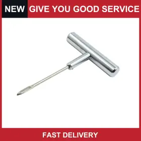 Automall Tech 685821993535 Stainless Steel T Handle Tubeless Tyre Tire Puncture Repair Tools For Car