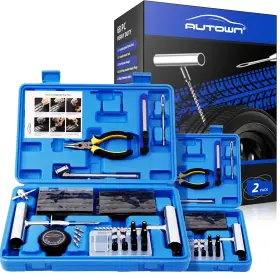 At-tr07 Autown Flat Tire Repair Kit With Plug 68 Pcs For Car Motorcycle Atv Jeep Truck Tract