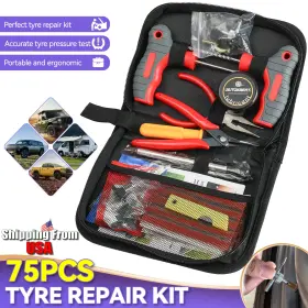 Autoxbert 1 T-handle Tire Repair Kit Recovery Tool Offroad Plugs For Tubeless