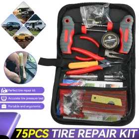18j61763eftx Autoxbert 75pcs Tire Repair Kit Heavy Duty Plug Car Truck Motorcycle Patch
