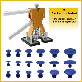 Auxito 725756695118 Car Paintless Repair Dent Dint Hail Damage Remover Lifter Puller 18 Tab Tool #2