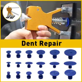 9070161 Auxito 19 Pcs Dent Paintless Car Repair Remover Puller Lifter Kit Hail Dint Tool Damage