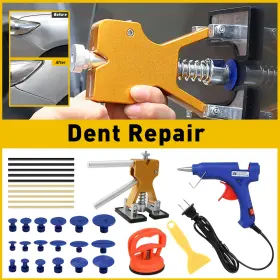 Qcahxfq89110v8qs0 Auxito Vevor Car Body Dent Puller Bridge Lifter 32pc Paintless Hail Remover Repair Kit