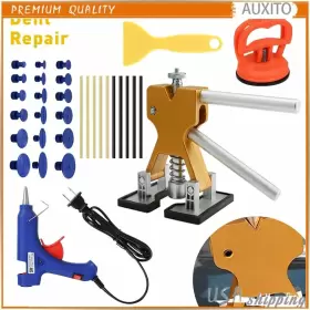 Auxitoed Xfgj-32pcs 32pcs Car Paintless Dent Repair Puller Dint Hail Damage Lifter Auto Body Tools