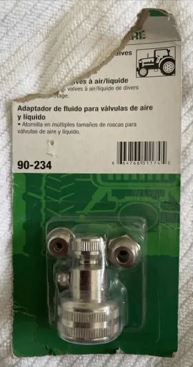 90-234 Balkamp Inc Tire Valve Adapter Kit Tractor Tube Air Water Hardware