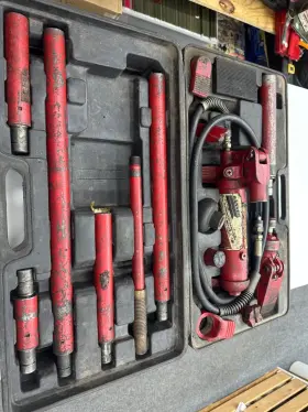 B65116 Banner 4 Ton Porto Power Dent Repair Hydraulic Hand Pump With Case Usa