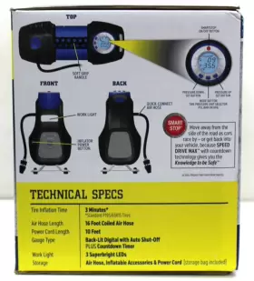 22-5-17055-mg Bell Automotive Auto Monkey Grip Speed Drive Max Tire Inflator Brand New #2