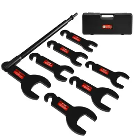 Hw9212 Betooll 8pcs Pneumatic Fan Clutch Wrench - 43300 Removal Tool Kit Auto Black