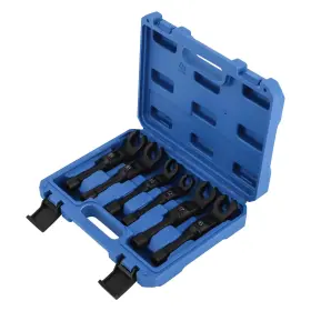 5s104m Bfo 6pcs Long Flex Head Injector Fuel Line Socket Wrench Kit 12/14/16/17/18/19mm