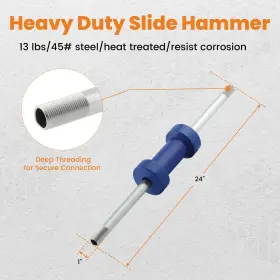 E7colq Bfo Slide Hammer Dent Puller 13lbs Auto Body Repair Bearing Removal Tool Set New #2
