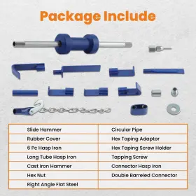 Ljp1g3 Bfo Slide Hammer Dent Puller Auto Body Repair Bearing Axle Remover Circular Pipe #2