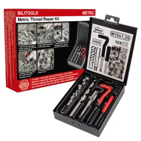 B09wn2lgxg Bilitools M10x1.25 Thread Repair Kit Hss Drill Helicoil M10 X 1.25 Metric
