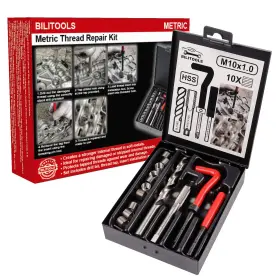 B09wn2ww43 Bilitools M10x1.0 Thread Repair Kit Hss Drill Helicoil M10 X 1.0 Metric