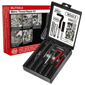 B1l98081 Bilitools M3x0.5 Helicoil Thread Repair Kit Metric Hss Drill Heli M3 X 0.5