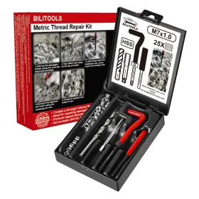 Bilitools B1l98085 M7x1.0 Helicoil Thread Repair Kit Metric Hss Drill Heli M7 X 1.0