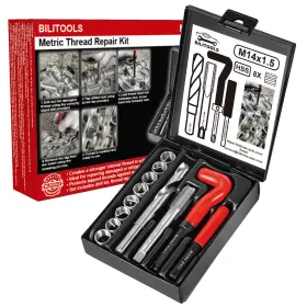 B1l98096 Bilitools M14x1.5 Helicoil Thread Repair Kit Metric Hss Drill Heli M14 X 1.5