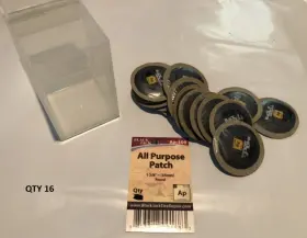 Ap-109 Black Jack Blackjack Tire Tube Repair Patch 1 3/8 Inch Round All Purpose 14 Pc. Ap109