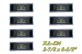 Ra-524 Black Jack Radial 2-7/8 Inch X 8-5/8 Vulcanizing Tire Patches - 7 Each