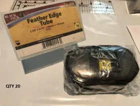 Tp208 Black Jack Blackjack Tube Patch Feather Edge Qty 20 2 3/8 Inch X 4 1/8