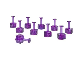 192-dr-h8-10 Black Plague Dent Reaper Dead Center 8 Mm Purple Hex Tabs 10