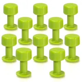 Black Plague 672713239024 Tabweld Gang Green 12mm Hail Tabs Round Pdr Dent Tab Pack 10 Paintless