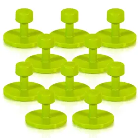 Black Plague 721352878016 Tabweld Gang Green 30mm Hail Tabs Round Pdr Dent Tab Pack - 10 Pa Inch