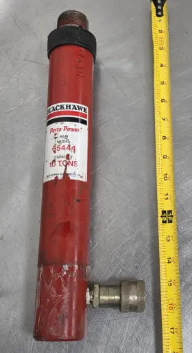 65444 Blackhawk By Proto Porto-power Black/red 10ton Hydraulic Ram