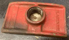 K5.005 Blackhawk Porto-power 4-ton Ram Base Plate With 1 Inch Threaded Mount